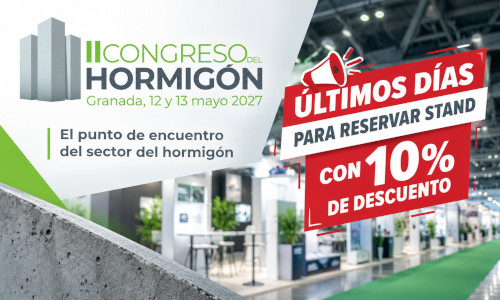Últimos días para reservar con descuento un stand en el II Congreso del Hormigón