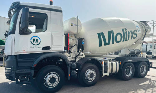 Hormigonera Molins con sistemas Frumecar
