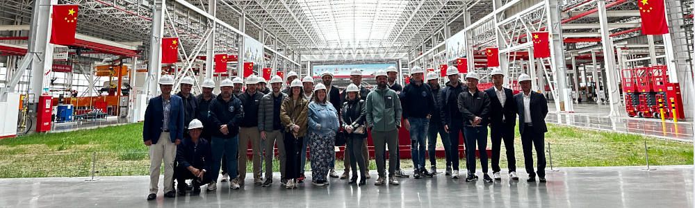 Clientes y distribuidores de SANY Iberia visitan las fábricas en los alrededores de Shanghái